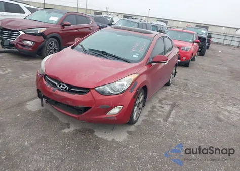 2013 Hyundai Elantra Limited из США, поврежденный, VIN KMHDH4AEXDU520390